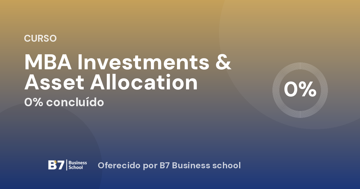 MBA Investments & Asset Allocation