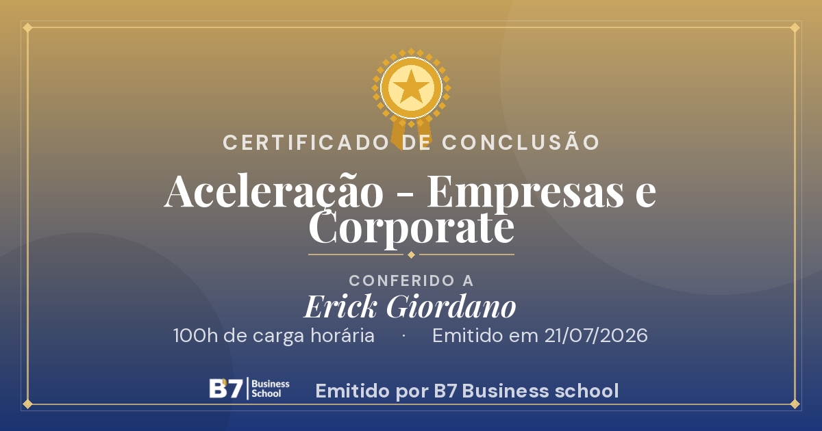 Aceleração - Empresas e Corporate